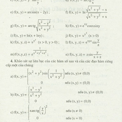 Bài Tập Toán Cao Cấp - Tập 3 - Phép Tính Giải Tích Nhiều Biến Số