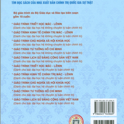 Combo 4 cuốn Giáo Trình Dành Cho Bậc Đại Học Hệ Không Chuyên Lý Luận Chính Trị: Giáo Trình Triết Học Mác – Lênin + Giáo Trình Kinh Tế Chính Trị Mác – Lênin + Giáo Trình Chủ Nghĩa Xã Hội Khoa Học + Giáo Trình Tư Tưởng Hồ Chí Minh - Bộ mới năm 2021