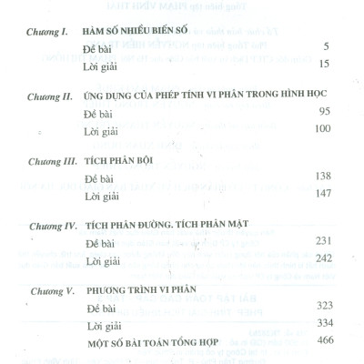 Bài Tập Toán Cao Cấp - Tập Ba: Phép Tính Giải Tích Nhiều Biến Số (Tái bản lần thứ mười sáu, năm 2023)