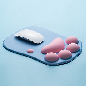 Miếng Lót Chuột Silicon CÓ ĐỆM TAY hình chân mèo - Hàng chính hãng / Hàng nhập khẩu
