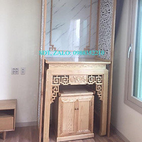 Bộ đồ thờ gỗ sồi 127cm