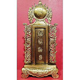 BÀI VỊ THỜ - CỬU HUYỀN THẤT TỔ ( BẰNG ĐỒNG VÀNG NGUYÊN CHẤT GIẢ CỔ)