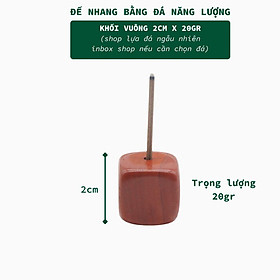 Đế Cắm Nhang Trầm Hương Bằng Đá Tự Nhiên Thiết Kế Nhỏ Đơn Giản Dùng Thiền, Yoga, Dâng Hương 3 Lành