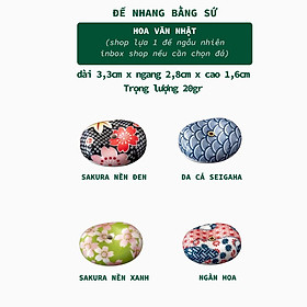 Đế Cắm Nhang Trầm Hương Bằng Gốm Sứ Phong Cách Nhật Bản Dùng Thiền, Yoga Dâng Hương Trang Trí 3 Lành