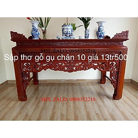 ️ Sập thờ gụ chân 10 phun PU đồ gỗ nội thất nhà cửa đẹp