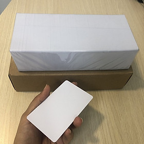 [ Set 10 thẻ] Phôi thẻ nhựa PVC trắng 