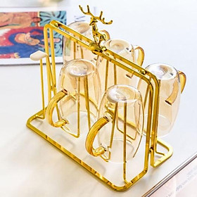 COMBO BỘ BÌNH CỐC THỦY TINH CHỊU NHIỆT CAO CẤP LÊN ĐẾN 400 ĐỘ C KÈM KHAY SẮT XANH ( BÌNH ĐÁY VUÔNG )