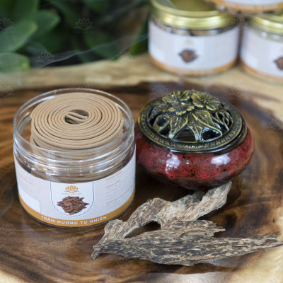 Nhang Khoanh Trầm Hương Tự Nhiên Sạch - 100% Organic Giúp Tinh Thần Thư Giãn, Giảm Căng Thẳng Với Hương Thơm Dịu Nhẹ (100G)