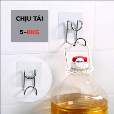 Móc Treo Chậu Thau INOX Dán Tường Giá Treo Chậu Móc Treo Đồ Tiện Lợi