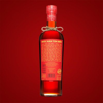 Cặp 2 Chai Nước Mắm Tôm Biển độ đạm 45N tự nhiên - Nước Mắm Tĩn 500ml/chai Hồng Ngọc Đại Dương nguyên chất truyền thống sạch