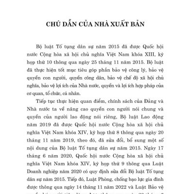 Bộ luật tố tụng dân sự ( bản in 2024)