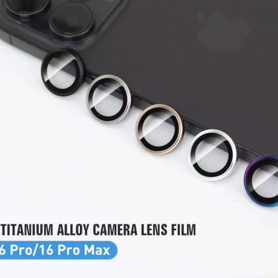 Dán cường lực 9h Lens Camera cho iPhone 16, iPhone 16 Pro, iPhone 16 Plus, iPhone 16 Pro Max hiệu KUZOOM chống rơi vỡ, chống xước cao cấp - Hàng chính hãng.