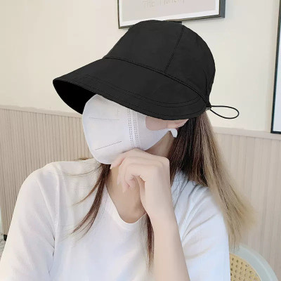Mũ Chống Nắng Nửa Đầu Hàn Quốc Thời Trang Mũ Lưỡi Trai Chống Tia Uv, Nón Vành Rộng Có Móc Đeo Khẩu Trang