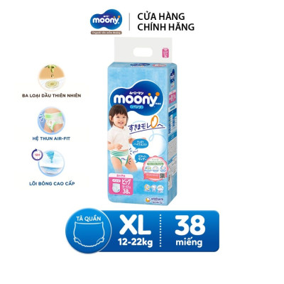 Tã quần Moony siêu thoáng Boy
