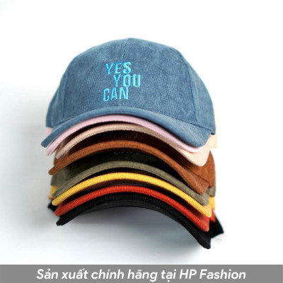 Mũ lưỡi trai ️ Nón kết thêu chữ Yes You Can phong cách Ulzzang form unisex nam nữ N06