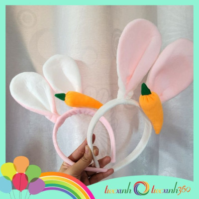 Cài tóc tai thỏ cà rốt