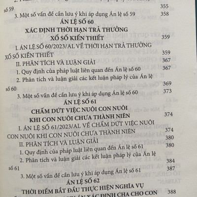 Án Lệ Việt Nam - Phân Tích  và Luận Giải ( Từ Án lệ số 44 đến Án lệ số 70 ) Tập 2