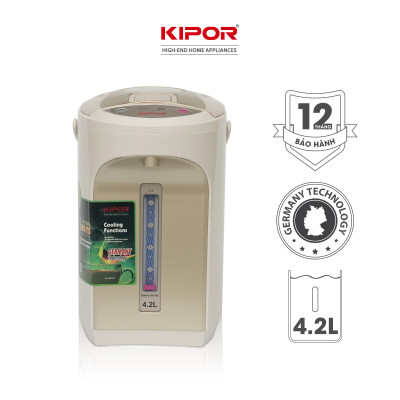 Bình thuỷ điện KIPOR KP-EP642 - 4,2L - Ruột bình inox 304 - Đun sôi nhanh, có tay cầm, chế độ tự bật, tự ngắt, 3 chế độ lấy nước - Hàng chính hãng