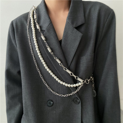 Belt xích Chuỗi thắt lưng kim loại titan không gỉ cá tính phối nhiều layer nhiều kiểu đeo sáng tạo cá tính ấn tượng nam và nữ unisex