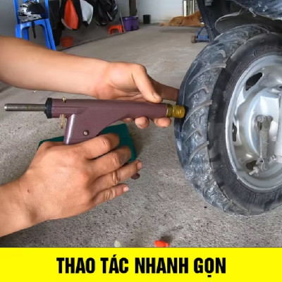Dụng cụ vá lốp không săm vá vỏ không ruột xe máy xe điện rất tiện dụng