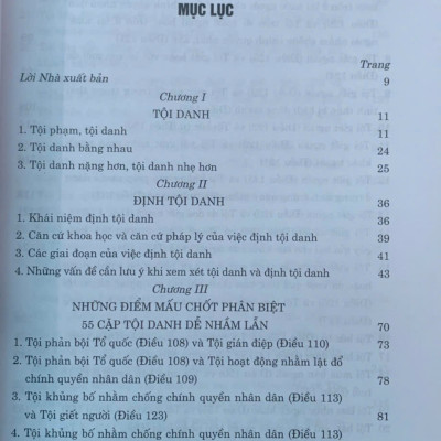 55 Cặp Tội Danh Dễ Nhầm Lẫn Trong Bộ Luật Hình Sự (Hiện Hành) (Xuất bản lần thứ tư có sửa chữa, bổ sung)