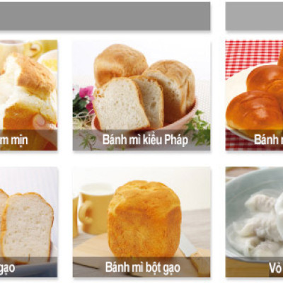 Máy Làm Bánh Mì Panasonic SD-P104WRA - Chế độ hẹn giờ 13 tiếng - Chức năng ghi nhớ khi mất điện - 13 thực đơn tự động - Hàng chính hãng