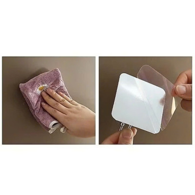 Set 10 Miếng Dán Tường Siêu Dính Tráng Bạc + Móc Inox 304 Chống Gỉ Cực Chắc - HÀNG CHÍNH HÃNG MINIIN