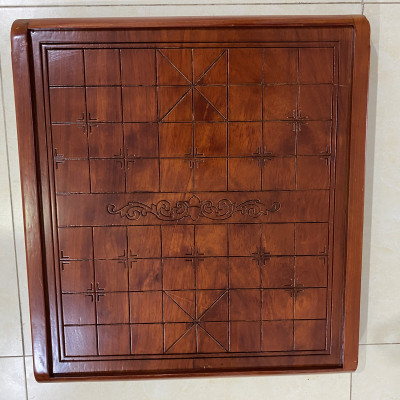 Bộ Bàn Cờ Tướng Cuốn Thư Gỗ Hương 3 Đúc KT 55 x 60 x 7 cm. Quà Tặng Cao Cấp