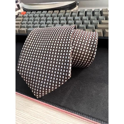 Cà vạt nam 8cm nâu trắng trung niên 2022 Giangpkc