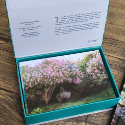 BỘ 100 POSTCARD TRANH MONET, GIẤY MỸ THUẬT 300G CAO CẤP – Nho Xanh