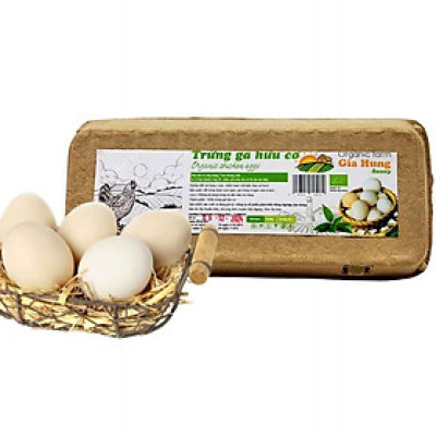 Trứng gà hữu cơ Gia Hưng - vỉ 10 trứng