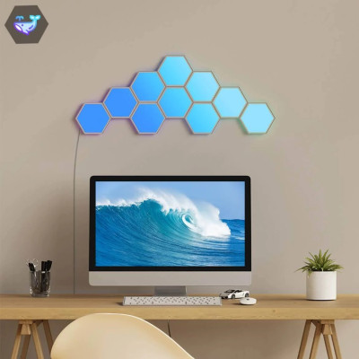 Đèn LED lục giác lắp ghép Govee Glide Hexa Light H6061 | Thiết kế sang trọng, Công nghệ RGBIC độc quyền 40+ hiệu ứng