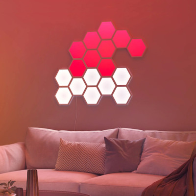 Đèn LED lục giác lắp ghép Govee Glide Hexa Light H6061 | Thiết kế sang trọng, Công nghệ RGBIC độc quyền 40+ hiệu ứng