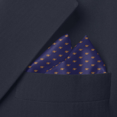 Khăn lụa tơ tằm cài túi áo Vest cho Nam 33x33cm - Phúc