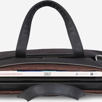 Túi công sở nam nữ đựng laptop 14 inch IDIGO MB2 - 410, túi đựng tài liệu A4 ngăn kéo trước thanh lịch