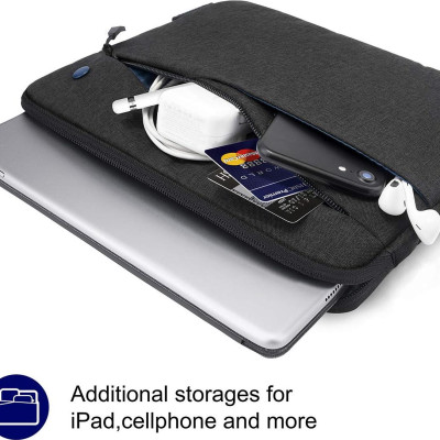 Túi chống sốc Tomtoc A18 cho Laptop, Macbook 13.3” Grey - Hàng chính hãng