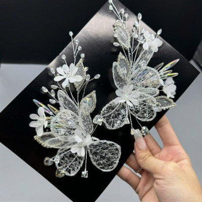 Cài tóc cô dâu lưới đính đá mẫu mới tp HCM t9/2024