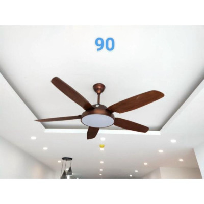 BH 5 năm quạt trần trên nhà đèn hiện đại, nguyên nhân DC lõi đồng phối hợp LED 3 màu AS, đảo chiều hút ẩm, ĐK không chạ