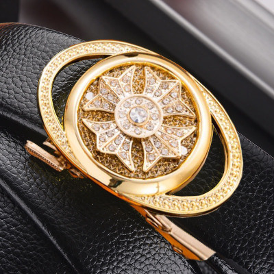 Dây thắt lưng nam cao cấp, thắt lưng da nam thời trang khóa tự động tiện lợi mẫu TLOV79