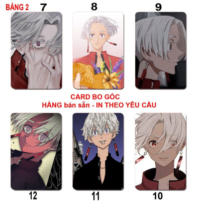 Card hình Kurokawa izana Tokyo Revengers 6 ảnh khác nhau/ Thẻ card Kurokawa izana Kich trường của takemiki