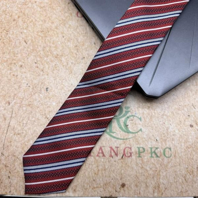 Cà vạt nam mẫu thắt sẵn dây kéo bản nhỏ 6cm mẫu mới t3/2024 màu đỏ kẻ