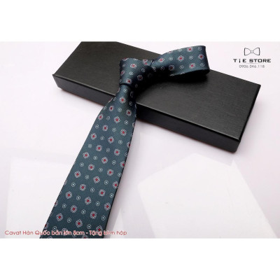 Cavat nam Hàn Quốc cao cấp bản lớn 8cm - Tặng kèm hộp Full box