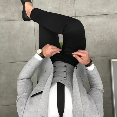 Cavat nam Hàn Quốc bản nhỏ 6cm - Cavat họa tiết đỏ chấm bi FUll box