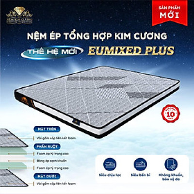 Nệm Ép Tổng Hợp Kim Cương Thế Hệ Mới Eumixed Plus
