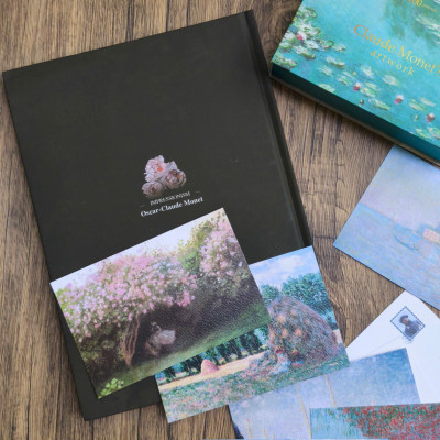 BỘ 100 POSTCARD TRANH MONET, GIẤY MỸ THUẬT 300G CAO CẤP – Nho Xanh