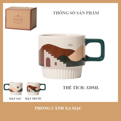 Ly Gốm sứ cà phê sang trọng