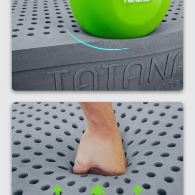 Nệm cao su thiên nhiên than hoạt tính Tatana Cool Grey