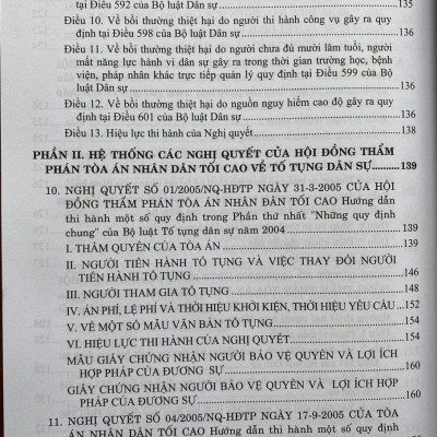 Hệ Thống Các Nghị Quyết Của Hội Đồng Thẩm Phán, Toà Án Nhân Dân Tối Cao Về Dân Sự Và Tố Tụng Dân Sự Từ Năm 1990 Đến 2023