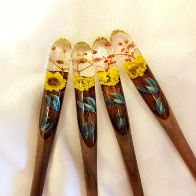 TRÂM CÀI TÓC GỖ- RESIN- HOA KHÔ 92