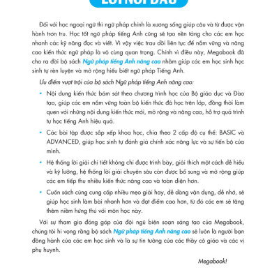 Ngữ Pháp Tiếng Anh Nâng Cao Lớp 6 - Tập 1 (Biên Soạn Theo Chương Trình GDPT Mới) (MEGA)